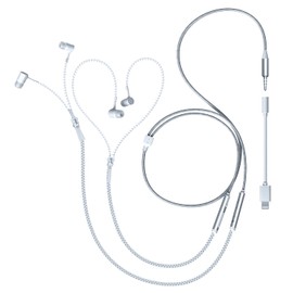 Sparkbudz-Two Person Zipper Earphones Built into one. Individual Volume Controls and Microphones. Android Adapter