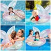 Ainvliya Swim Pool Inflatable Ring for Kids, Mermaid Swimming Pool