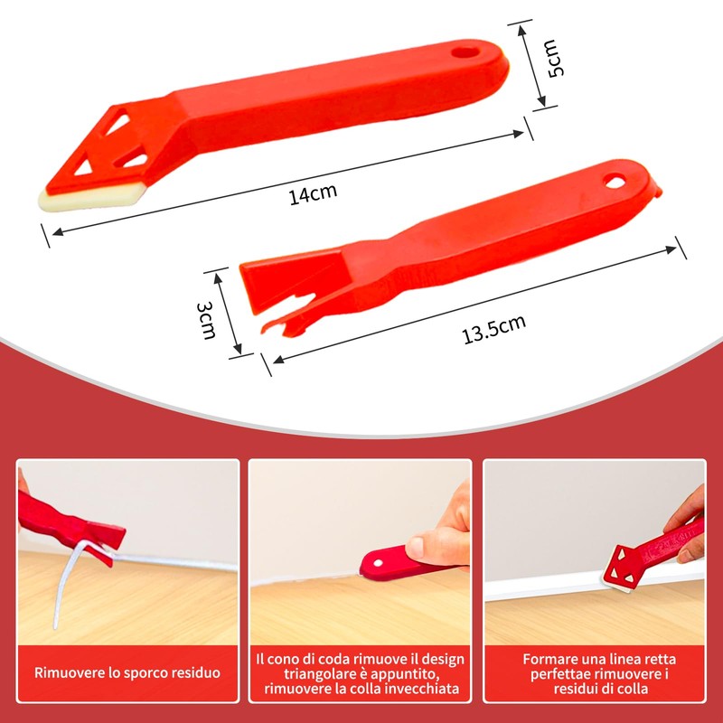 3 Piece Waterproof Sealing Tape Set, 3 Soft Skirting Board