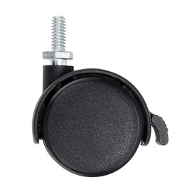 Skelang 8 Pcs Swivel Castors 40mm, Screw Thread Castor Wheels (Stem: M8×15mm), Nylon Casters Replacement for Flower Pot Shelf, Cabinets and Tables, Load Capacity 15kg Each Castor