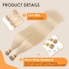 Elailite Nano Beads Hair Extensions Real Human Hair 50 Strands