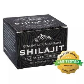 Gorno Altai Farm Pure Shilajit Resin 3.5oz/100g, 660 Servings - Potent Organic Fulvic Acid