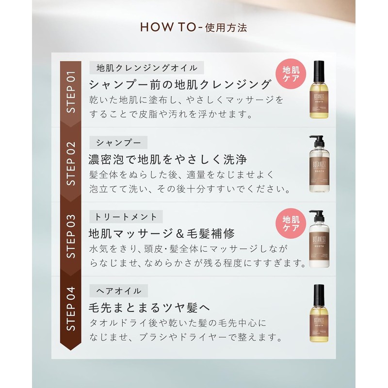 [New Model] BOTANIST ROOTH Aging Care Shampoo Treatment Set Straight