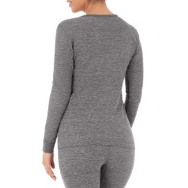 Fruit of the Loom Women's Micro Waffle Thermal Crew Top