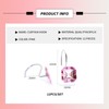 NEVKA 12pcs Shower Curtain Hooks Rings Acrylic Square Diamonds Crystal