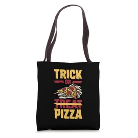 Trick Or Pizza Trick Or Treat Pepperoni Pizza Lover Tote Bag