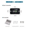 Runleader 36V LED Battery Power Indicator,Battery Charge & Discharge Display,Applicable