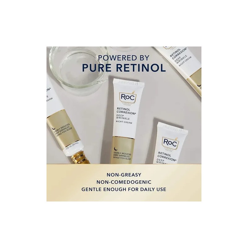 Crema RoC Retinol Correxion para Noche, Anti-Arrugas Profundas, con 30ml