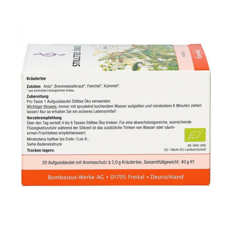 Bombastus Breastfeeding Tea Eco Pack of 20 Filter Bags