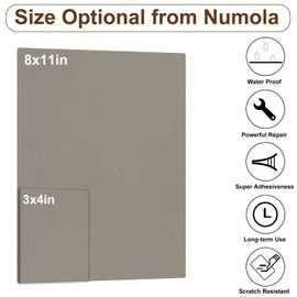 Numola Leather Repair Patch 8×11 inch Self-Adhesive Leather Repair Tape, Scratch/Holes Vinyl Repair Kit for Couch, Car Seat, Sofas, DIY Furniture Upholstery, Chair, Jackets, First-aid (Purple Grey)