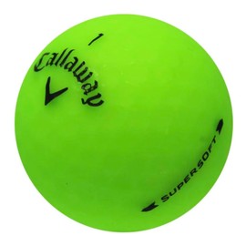 GOLF BALL DIVERS for Callaway Supersoft Recycled Golf Balls, AAAAA Grade, Mint Condition (Matte Green, 12 Balls)