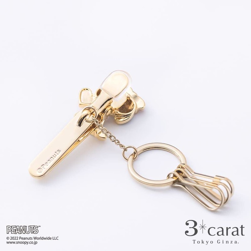3 Carat Peanuts Bag Key Clip, Bell Heart, Key Chain,