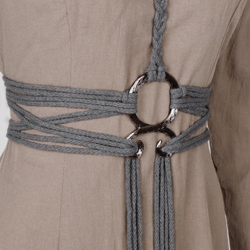 keland Viking Troll Cross Belt Medieval Witch Rope Belt for