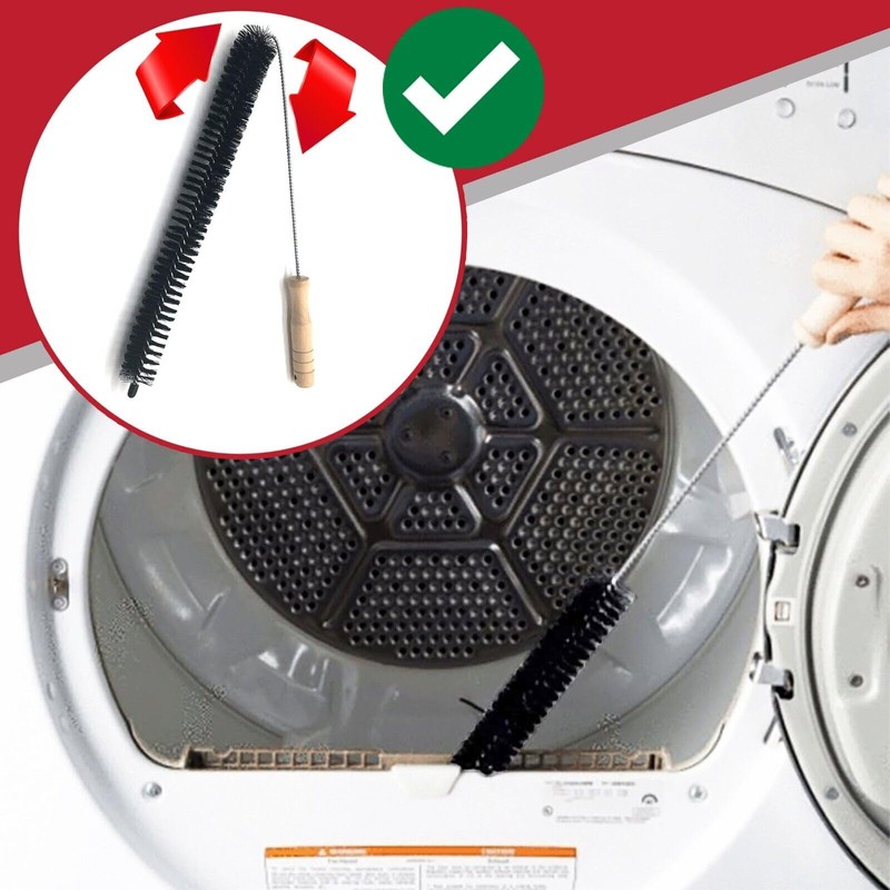 SPARES2GO Universal Tumble Dryer Lint Removal Kit Vacuum Hose Dusting