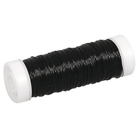 Rayher Filo Metallico per Bigiotteria, Nero, 0,30 Mm Ø, Rotolo 50 M, 2405501