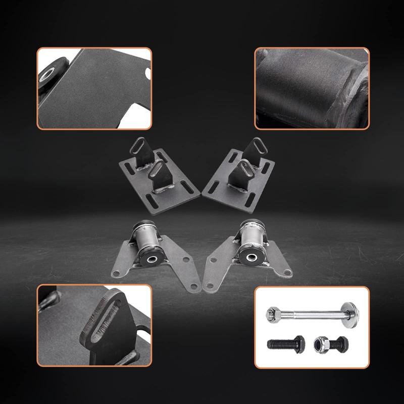 maXpeedingrods LS Engine Swap Mount Adapter Kit with Hardware for