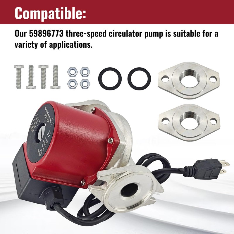 UPS15-55SFC 59896773 Stainless Steel Circulator Pump 3-Speed