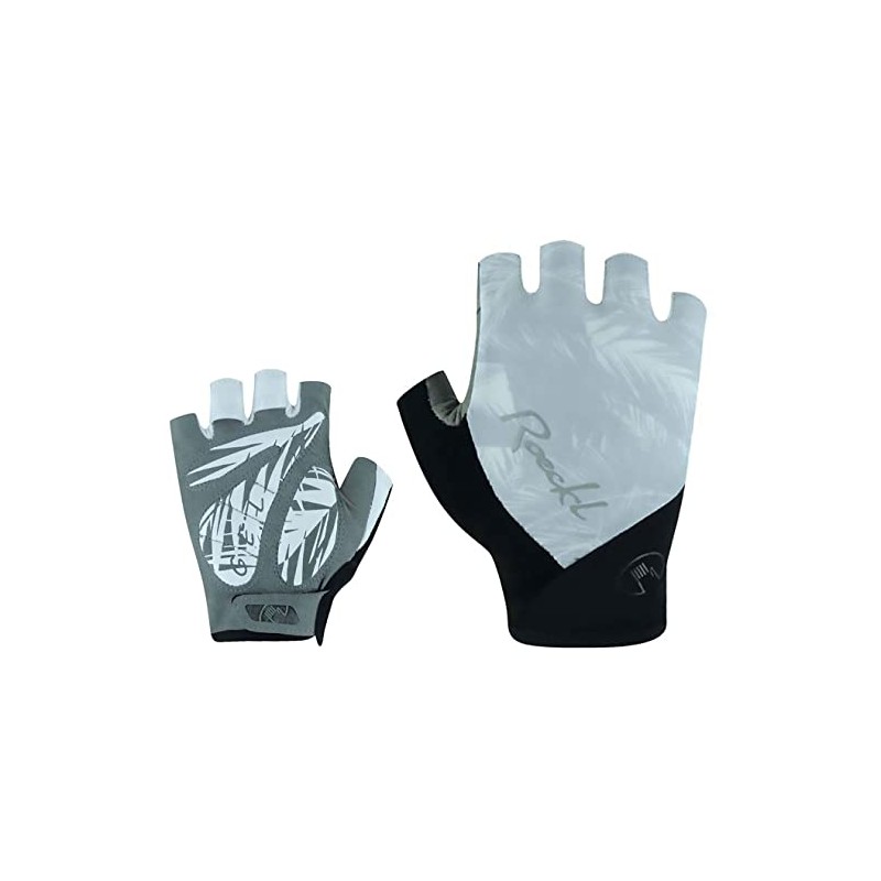 Roeckl Danis Women's Cycling Gloves Short Grey/Black 2023: Size: 6