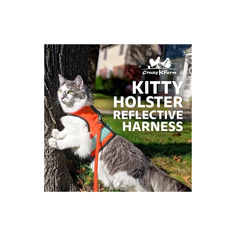 Kitty Holster - Arnés reflectante para gatos - Chaleco de