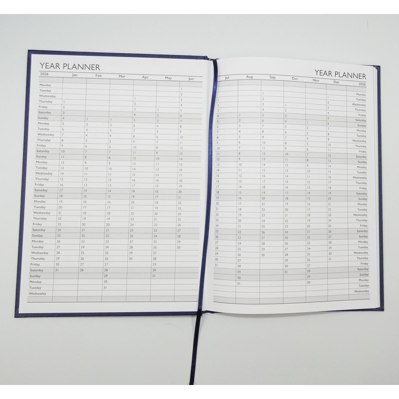 Sixstore 2026 Appointment Week to View A5 Diary, A5 WTV
