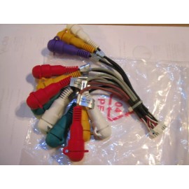 Dual Axxera AV604Bi, AV7116Bi, AV7118Bi INPUT & OUTPUT AV RCA HARNESS