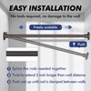 Ycinadou Bronze Shower Curtain Rod Tension 30 to 80 Inch,1