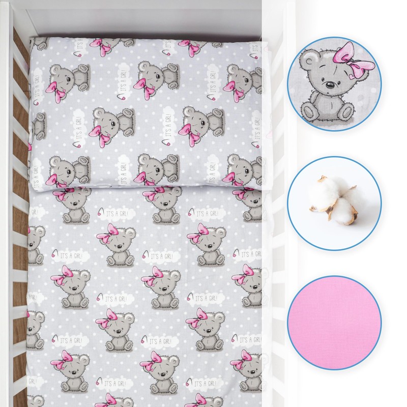 Baby Comfort 2 Piece Duvet Cover & Pillowcase Bedding Set