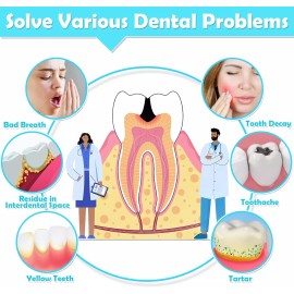 Modacraft 120Pcs Interdental Brush 6 Sizes Braces Brush Toothpicks with Soft Bri