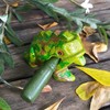 Cozinest 4" Wooden Frog Percussion Instrument, Guiro, Green