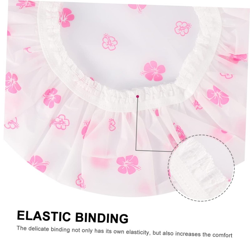 WOONEKY Long-lasting Shower Hat Set 10pcs Women's Bathing Cap Thick