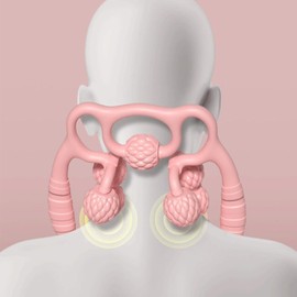 Muscle Massage Roller, Double-Row Ring Leg Massager, Deep Tissue Massager, Anti-Slip Muscle Roller, Hand Roller for Legs, Arms, Neck, Calves, Thighs