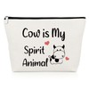 Cow Makeup Bag Funny Cow Gifts Cow Lovers Gifts Inspirational