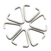 JCBIZ 100pcs Triangle Open Jump Rings 15mm for Decoration Jewelry