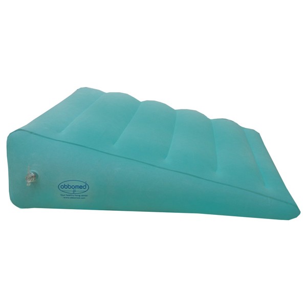 ObboMed HR-7510 Inflatable Portable Bed Wedge Pillow with Velour Surface