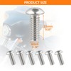 IVWFU 15PCS Windshield Bolts Batwing Inner Fairing Screws with Washers