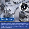 1/4"-20 Black Acorn Cap Nuts, 25Pcs Acorn Nuts, 304 Stainless