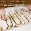 ZJIVQO Natural Linen Bakers Couche, Dough Proofing Cloth for Baking