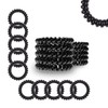 Specora - Spiral Haargummi 10er Pack - 5cm TPU schwarz