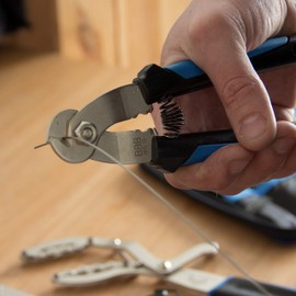 BBB Cycling, FastCut Bike Cable Cutter, Bicycle Wire Metal Cutter with Crimper for Road and Mountain Bikes, Repair Hand Tool, Black, Silver, BTL-16