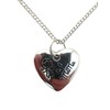 Silver Plated Necklace Mama Love Heart Charm Pendant