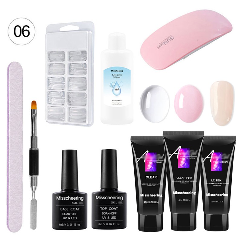Nail Extension Kit Nail Builder Extension Set Phototherapy Manicure Nail