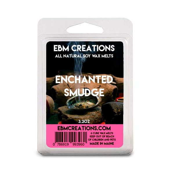 Enchanted Smudge Soy Wax Melts - 3.2oz, 6 Cube Clamshell,
