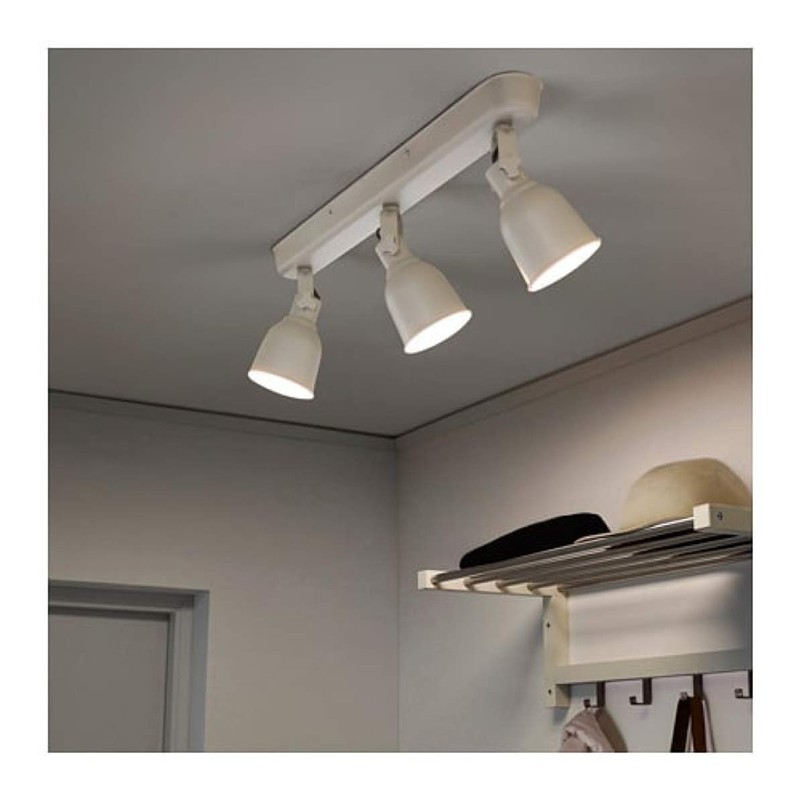 IKEA Hektar Ceiling Track 3 Spotlights Beige 904.148.97