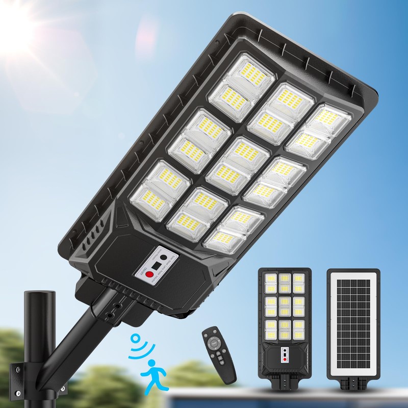 Sinpbw Solar Street Light 9000W Outdoor Light Wide Angle Motion