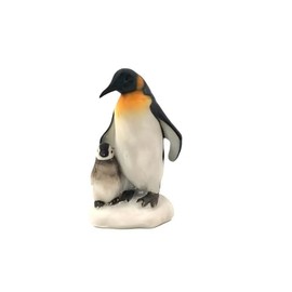 ICE ARMOR 2" H Penguin with Baby Figurine Statue Sculpture Ornament Decoration Home/Room Decor Ideas for Housewarming, Holidays and Birthdays Great Collectible Addition