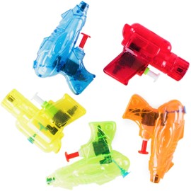 Super Z Outlet Mini Colorful Squirt Water Guns Plastic Blasters for Kids Birthday Party Favors, Pool Beach Toys, Hot Summer Classic Water Games (30 Pack)