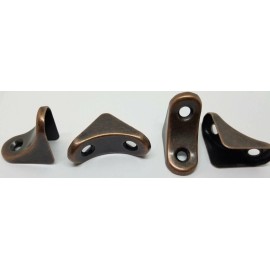 Furniture Knowledge Variety Count 22 Gauge Steel Corner Brackets Antique Bronze Finish shelf chair c - 2 Brackets