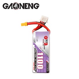 GAONENG GNB LiPo Battery 3S 1100mAh 11.4V HV 60C withXT30 Connector for Size 90-130mm Brushless Drones 2.5 inch Toothpick Drone