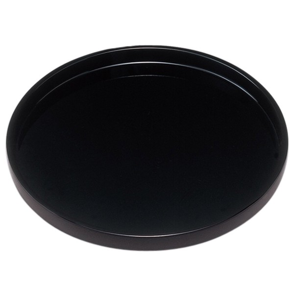 Nakanishi Kogei 3199003 Round Bon, Black, Plain, 11.8 inches (30 cm)