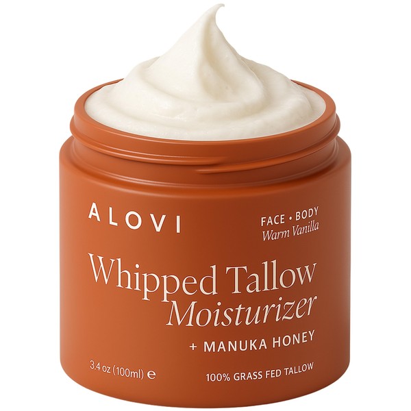 Whipped Tallow Moisturizer, Grass Fed Beef Tallow for Skin, Tallow